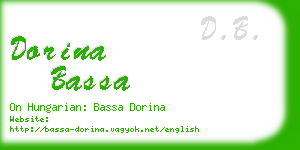 dorina bassa business card